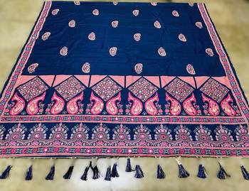 Navratri Ajarakh Print Rayon Semi Stitched Lehenga Choli & Unstitched Blouse With Dupatta 5
