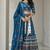Navratri Ajarakh Print Rayon Semi Stitched Lehenga Choli & Unstitched Blouse With Dupatta