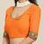 Embroidered Pure Georgette Half and Half Bandhani Saree