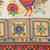 White & Orange Bandhani Kutchi Embroidery Pure Georgette Bandhani Saree
