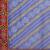 Blue & White Bandhani Kutchi Embroidery Pure Georgette Half and Half Bandhani Saree