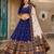 Navratri Ajrakh Print Rayon Lehenga Choli & Blouse With Dupatta