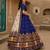 Navratri Ajrakh Print Rayon Lehenga Choli & Blouse With Dupatta