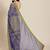 Yellow & Blue Bandhani Mirror Work Pure Georgette Half and Half Bandhani Saree