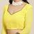 Yellow & Blue Bandhani Mirror Work Pure Georgette Half and Half Bandhani Saree