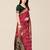 Maroon & Black Zari Silk Cotton Bandhani Saree