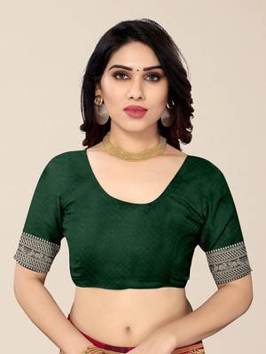 Maroon & Black Zari Silk Cotton Bandhani Saree 4