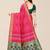 Pink & Green Bandhani Zari Silk Cotton Bandhani Saree