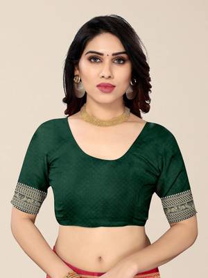 Pink & Green Bandhani Zari Silk Cotton Bandhani Saree 5