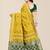 Yellow & Green Bandhani Zari Silk Cotton Bandhani Saree