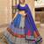 Navratri Ajrakh Print Rayon Lehenga Choli & Blouse With Dupatta
