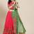 Embroidered Pure Georgette Half and Half Bandhani Saree