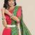 Embroidered Pure Georgette Half and Half Bandhani Saree