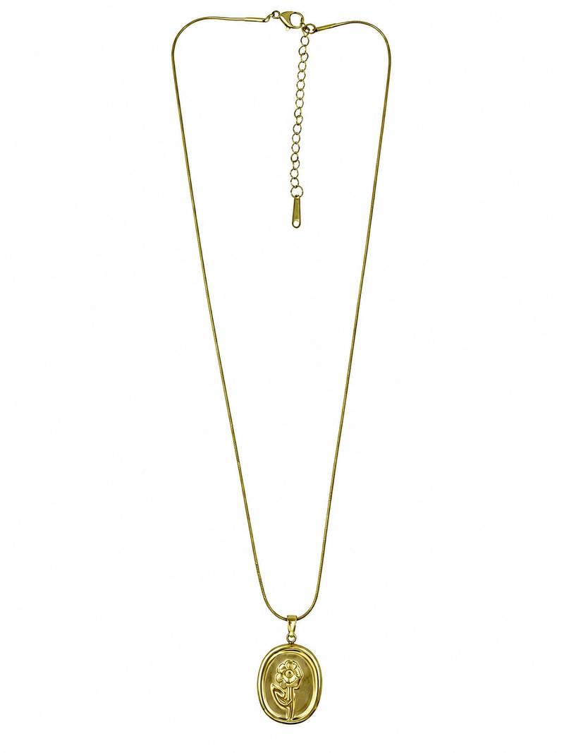 Flower Pendant Anti-Tarnish Chain