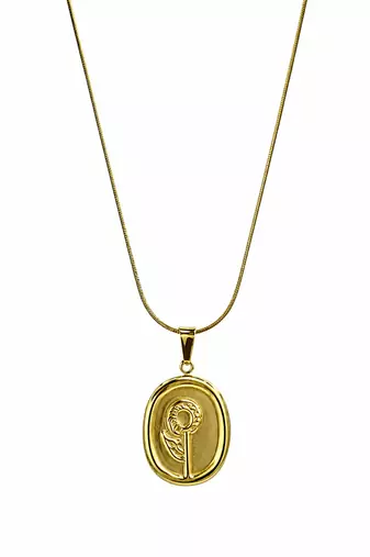 Flower Pendant Anti-Tarnish Chain