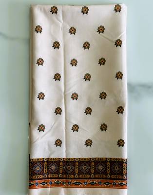 Navratri Ajrakh Print Rayon Lehenga Choli & Blouse With Dupatta 5