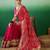 Bandhani Sequinned Pure Chiffon Half and Half Bandhani Saree