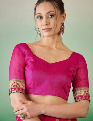 Bandhani Sequinned Pure Chiffon Half and Half Bandhani Saree 7