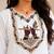 Cotton blend white embroidered kurta with pant set for women