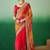 Bandhani Sequinned Pure Chiffon Half and Half Bandhani Saree