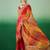 Bandhani Sequinned Pure Chiffon Half and Half Bandhani Saree