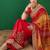 Bandhani Sequinned Pure Chiffon Half and Half Bandhani Saree