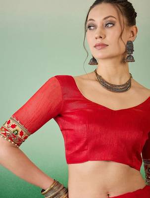 Bandhani Sequinned Pure Chiffon Half and Half Bandhani Saree 7