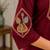 Cotton blend maroon embroidered kurta with pant set for women