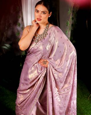 Chandani - purple Authentic Handloom 1