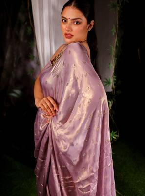Chandani - purple Authentic Handloom 2