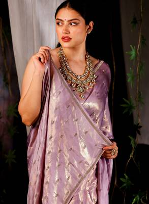 Chandani - purple Authentic Handloom 5