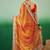 Bandhani Sequinned Pure Chiffon Half and Half Bandhani Saree