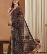 Bandhani Gotta Patti Poly Georgette Designer Bandhani Saree