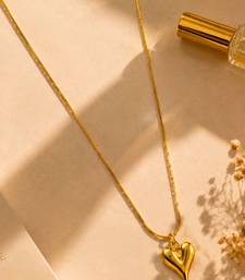 18K Gold Plated Heart Pendant Necklace