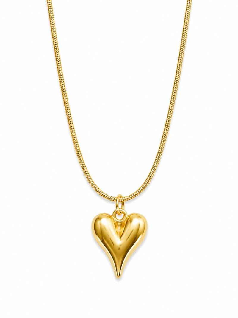 18K Gold Plated Heart Pendant Necklace