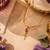 18K Gold Plated Stone Floral Pendant Necklace