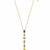 18K Gold Plated Pastel Geometric Charm Drop Necklace