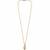 18K Gold Plated Rose Floral Pendant Drop Necklace