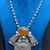 Oxidized Silver Brass Statement Necklace, Tribal Boho Pendant, Ethnic Indian Jewelry