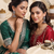 Oxidized silver earring combo – red & green stone ethnic drop earrings for women (pack of 2)