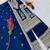 blue designer party wear top pant & dupatta set