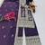 purple designer party wear top pant & dupatta set