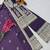purple designer party wear top pant & dupatta set