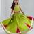 Parrot cherry navratri girls lehenga choli | rayon cotton gota patti garba wear