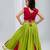 Parrot cherry navratri girls lehenga choli | rayon cotton gota patti garba wear