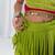 Parrot cherry navratri girls lehenga choli | rayon cotton gota patti garba wear
