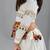 Off white navratri girls lehenga choli | rayon cotton gota patti mirror work