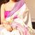 white & pink color linen printed zari border sarees
