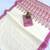 white & purple   color linen printed zari border sarees