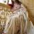 white & red color linen printed lace border sarees